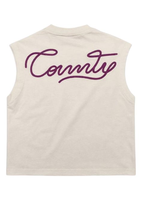 T-shirt bambina bianca in cotone MARCELO BURLON | BTH038BIANCO